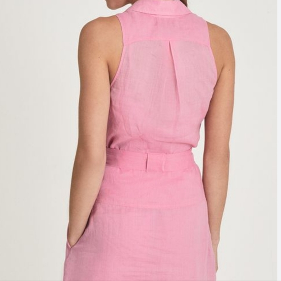 Reiss Carlotta Button Through Mini Dress size 12 - Picture 2 of 11